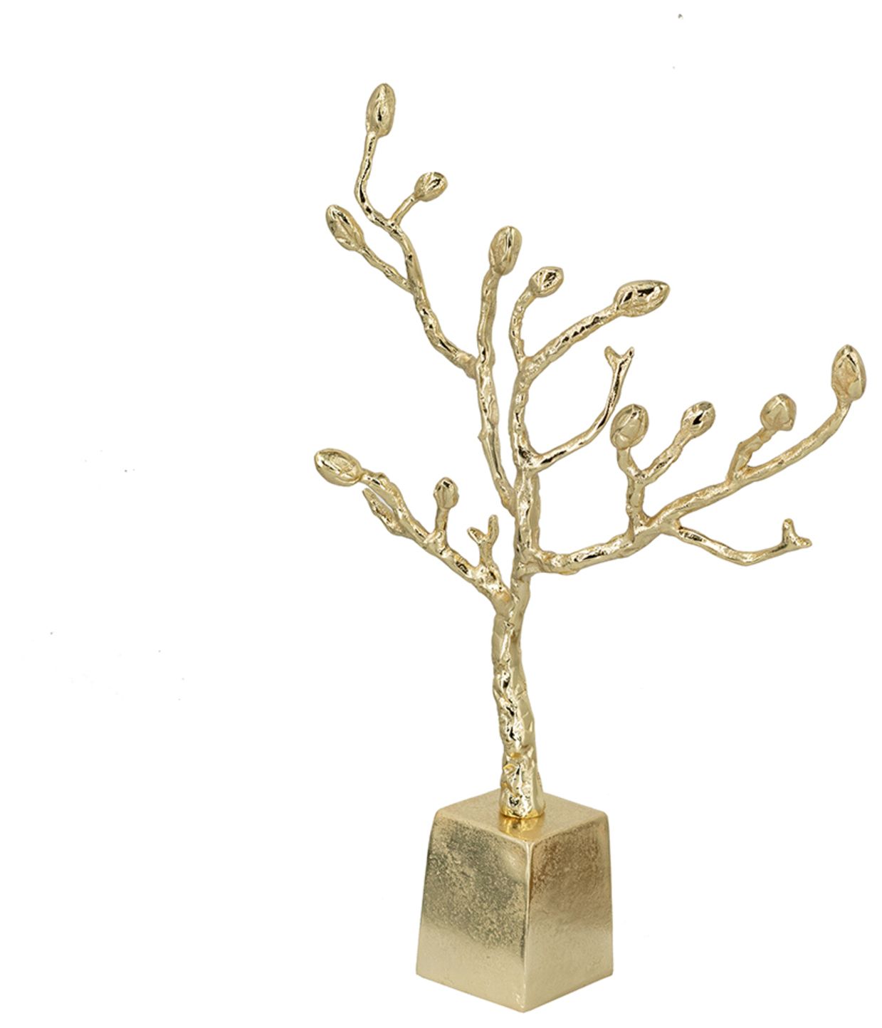 Image 3 Decorative Cast Aluminum Tree Sculpture with Gold Finish - Gold more views