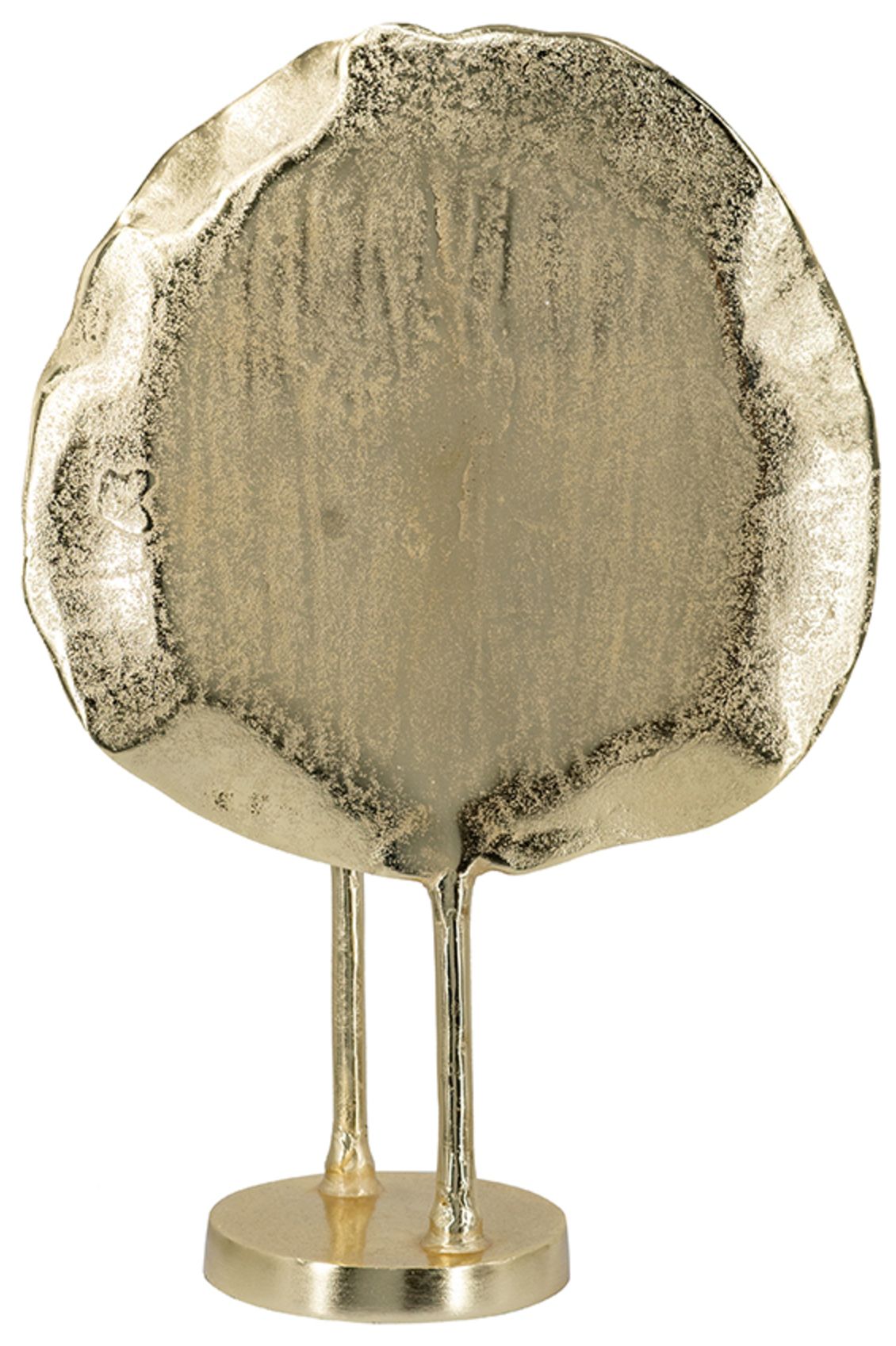 Image 4 Decorative Gold Cast Aluminum Leaf Sculpture - Gold more views