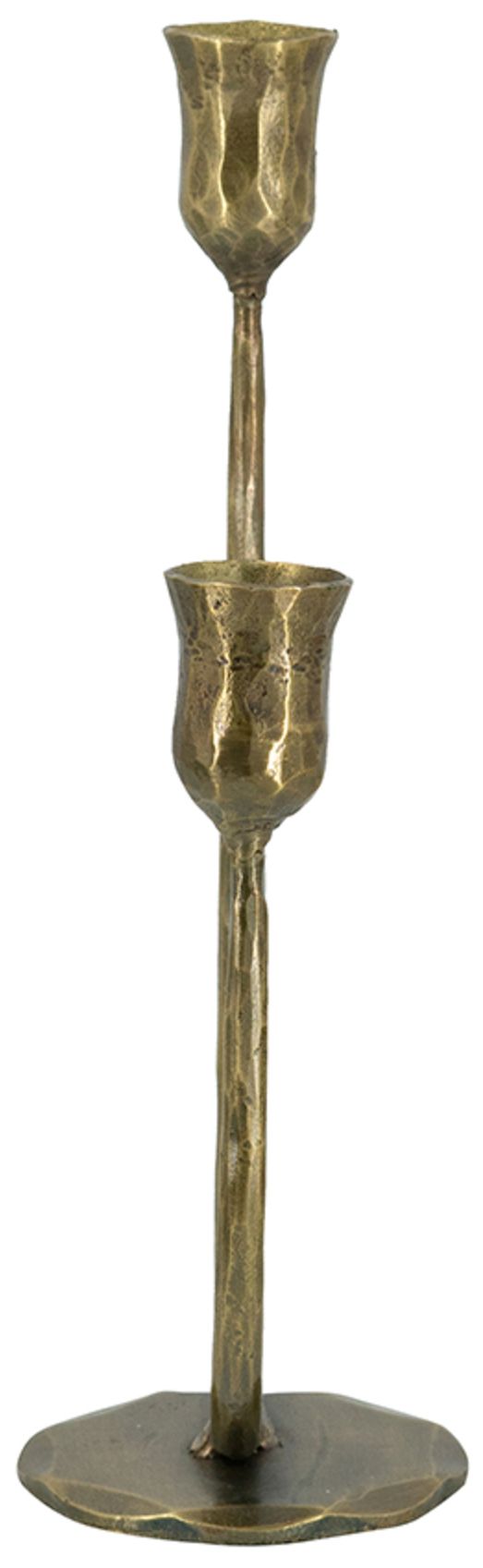 Image 4 Decorative Iron 2-Light Taper Candle Holder with Aged Bronze more views