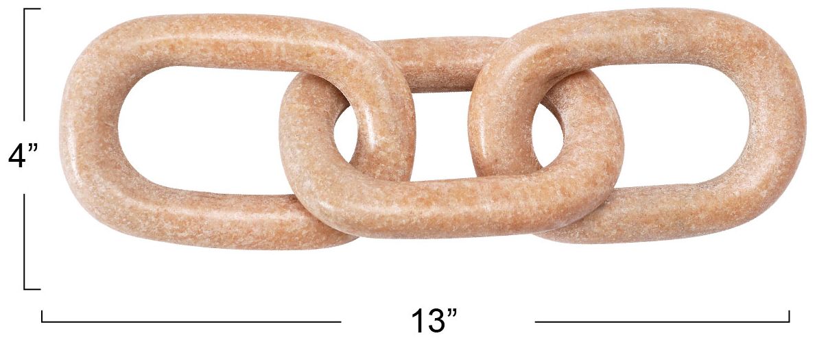Image 3 Decorative Marble Chain, Variegated Blush Tones more views