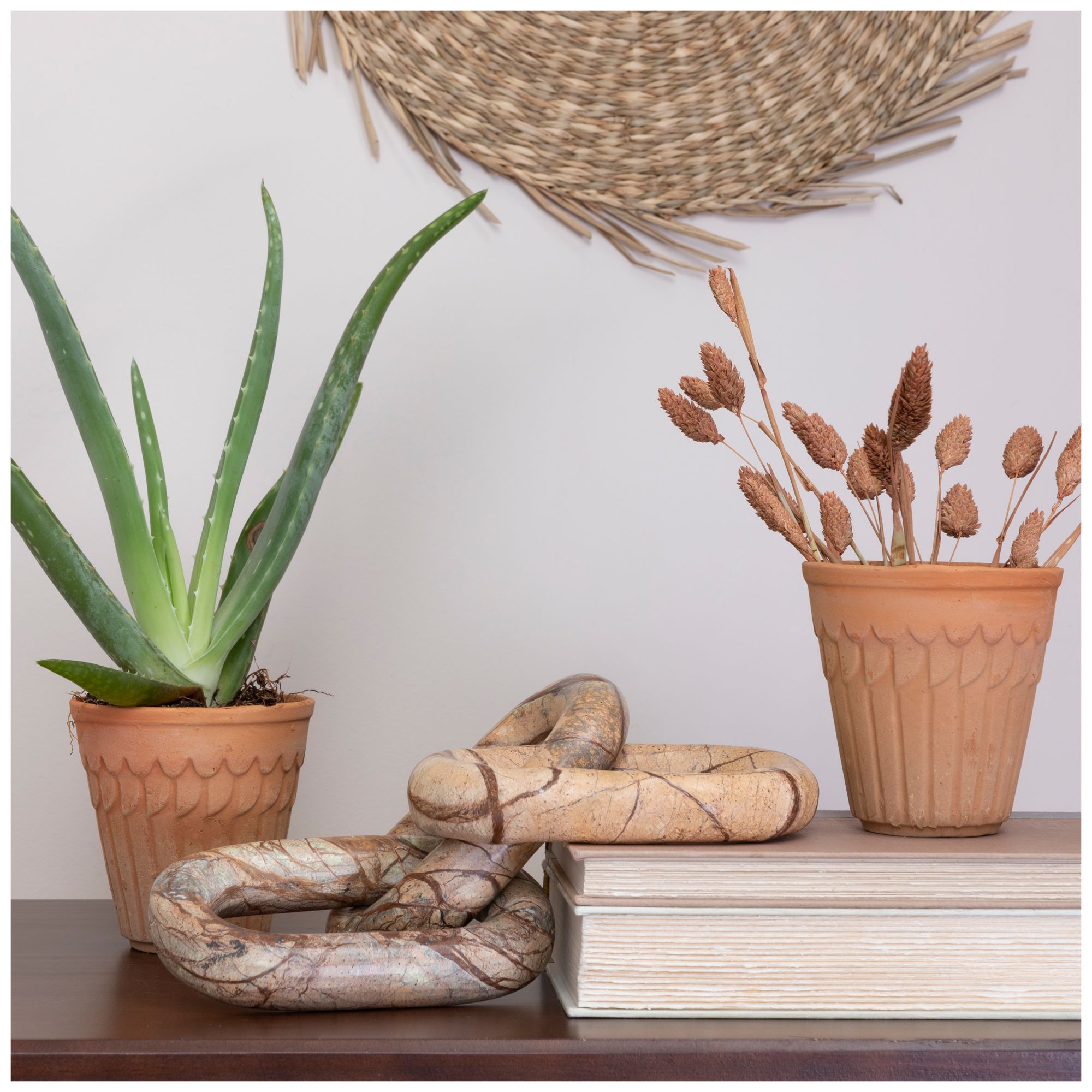 Image 2 Decorative Marble Chain, Variegated Brown Tones more views