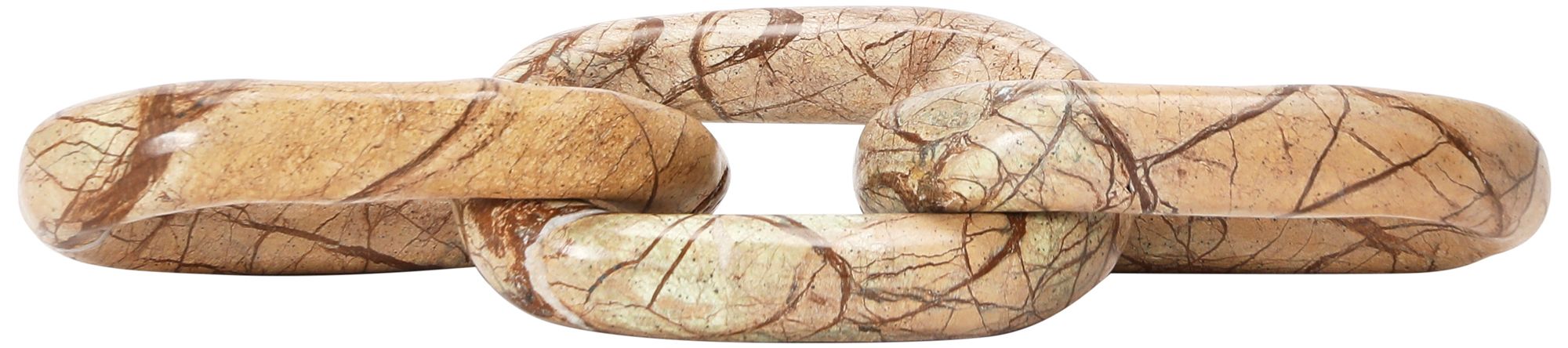 Image 4 Decorative Marble Chain, Variegated Brown Tones more views