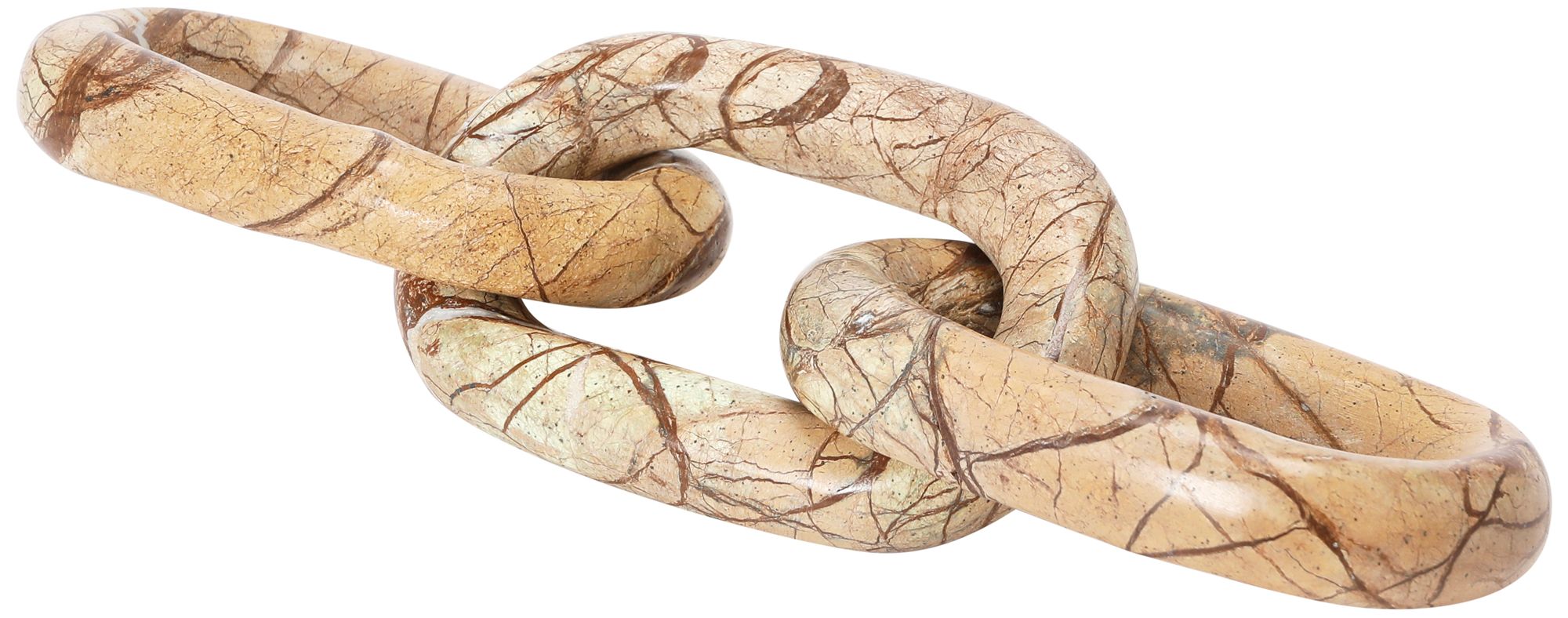 Image 5 Decorative Marble Chain, Variegated Brown Tones more views
