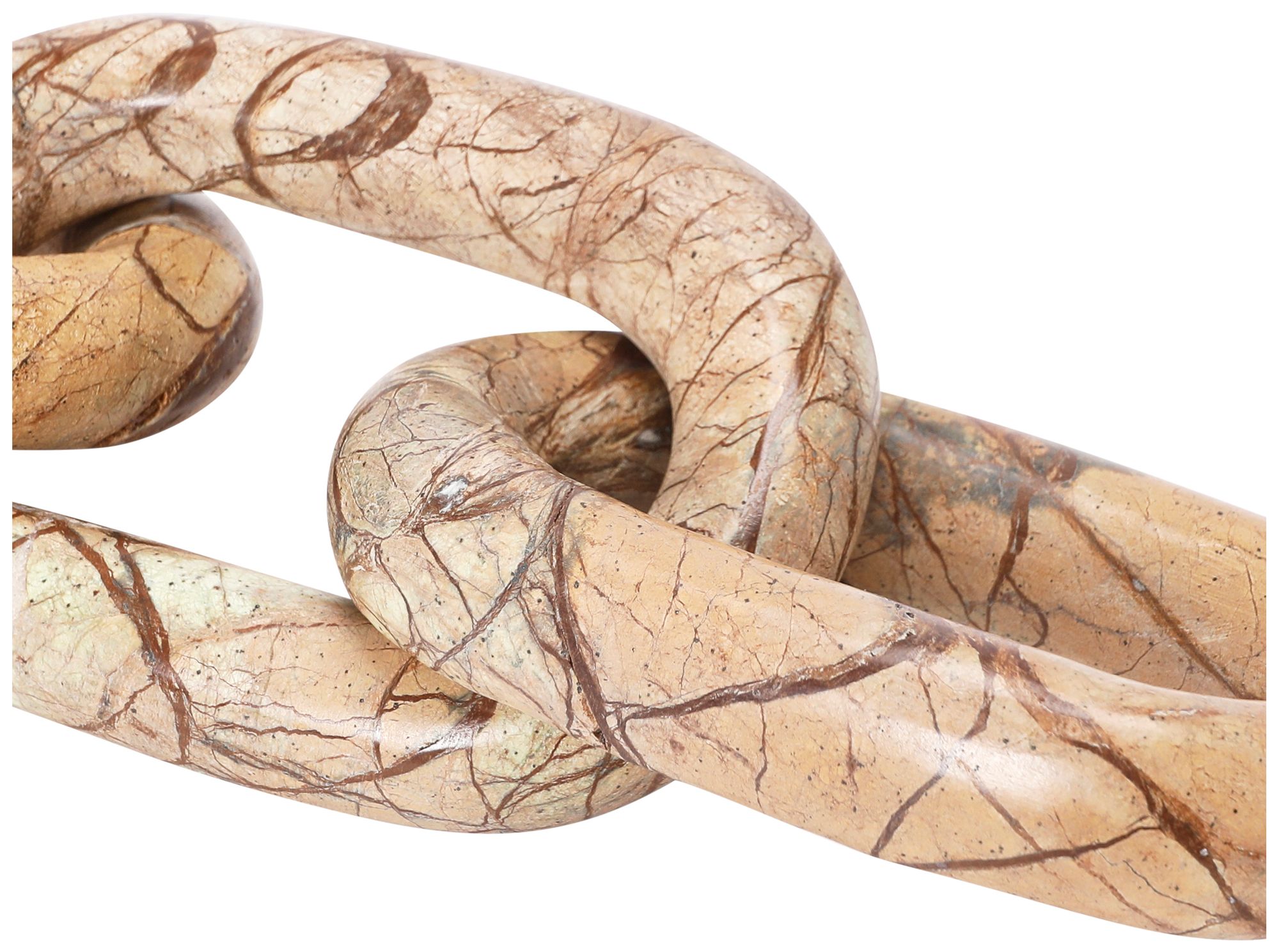 Image 6 Decorative Marble Chain, Variegated Brown Tones more views