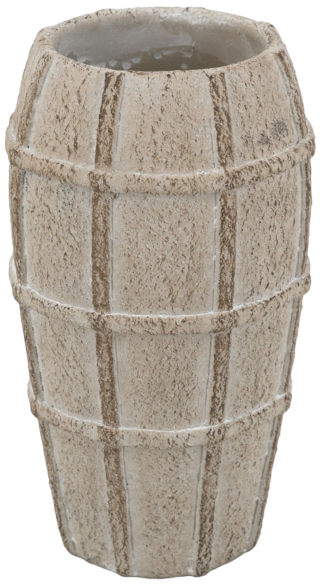 Image 2 Decorative Sand and Cement Vase with Textured Cream Finish