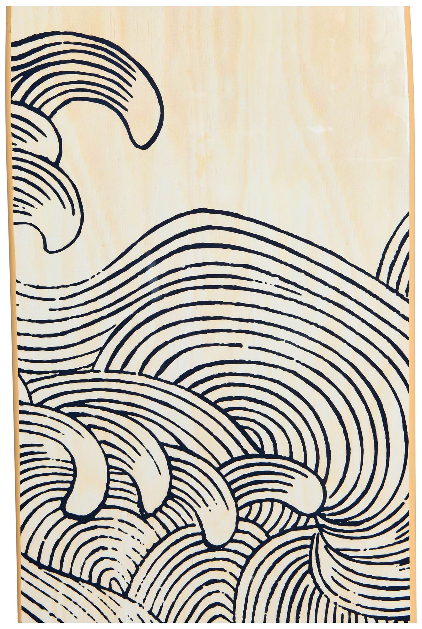 Thumbnail4 of Decorative Surfboard Wall Decor; Contemporary Wave Design Overlaid more views