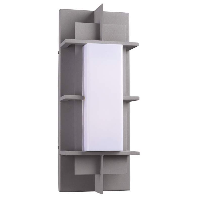 Image 1 Decoro 19 1/2 inch High Silver Outdoor Wall Light