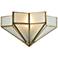 Decostar 8" High Brushed Brass Wall Sconce