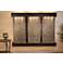 Deep Creek Falls 69"H Blackened Grn Stone Fountain-Sq Edges