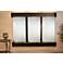 Deep Creek Falls 69"H Blkened Sil Mirror Fountain-Rnd Edges