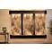 Deep Creek Falls 69"H Blkened Travertine Fountain-Rnd Edges