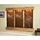Deep Creek Falls 69"H Rustic Brown Marble Fountain-Sq Edges