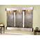 Deep Creek Falls 69"H Steel Green Stone Fountain-Round Edges