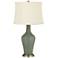 Deep Lichen Green Anya Table Lamp with Dimmer