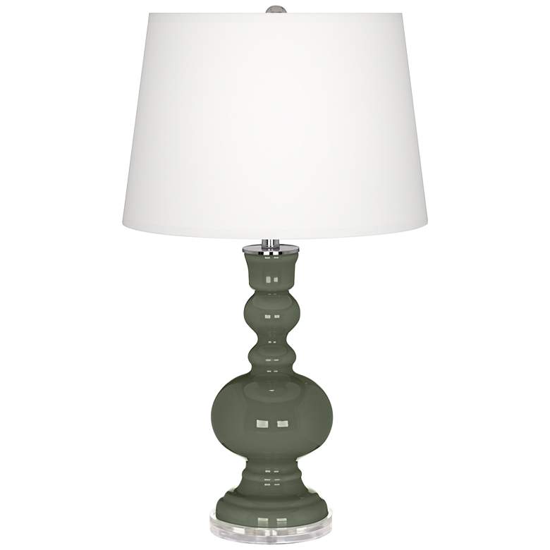 Image 2 Deep Lichen Green Apothecary Table Lamp