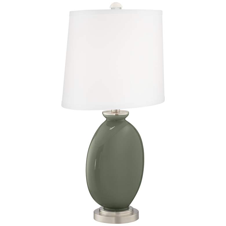 Image 3 Deep Lichen Green Carrie Table Lamp Set of 2 with Dimmers more views
