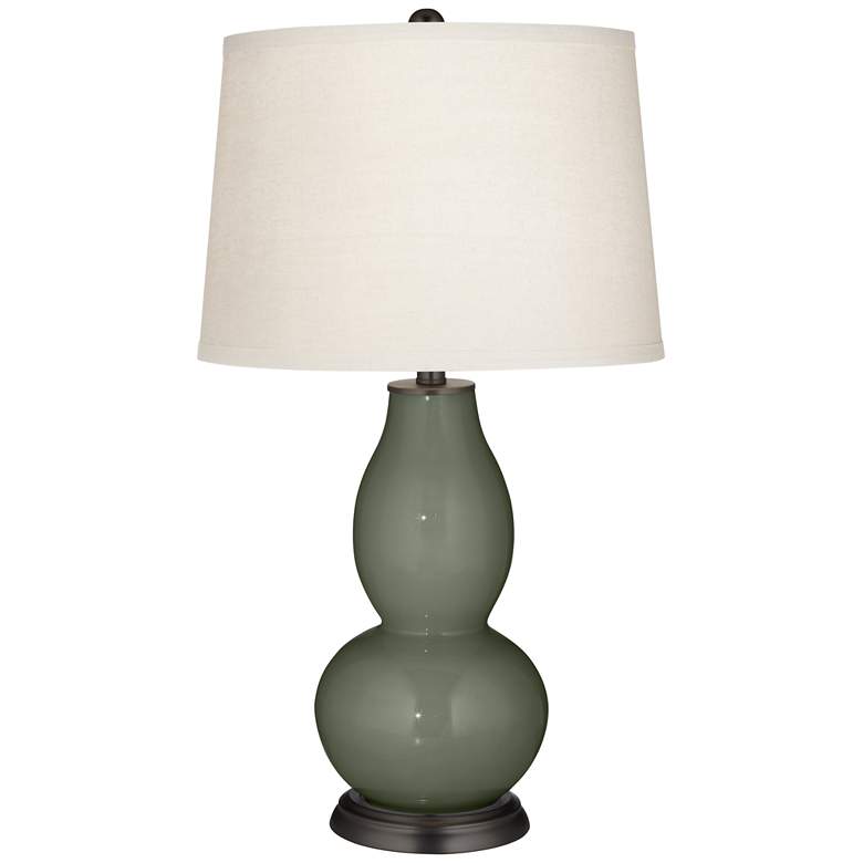 Image 2 Deep Lichen Green Double Gourd Table Lamp