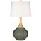 Deep Lichen Green Wexler Table Lamp with Dimmer