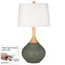 Deep Lichen Green Wexler Table Lamp with Dimmer