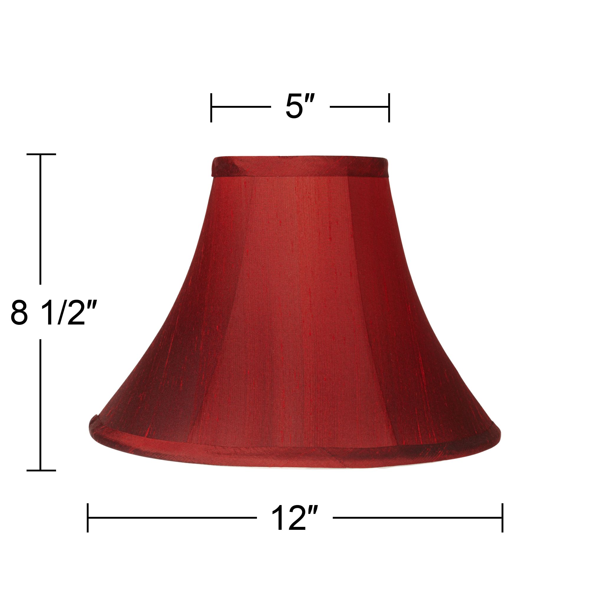 deep red lampshade