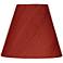 Deep Red Silk Bell Lamp Shade 3x6x5 (Clip-On)