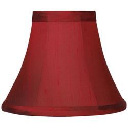 Deep Red Small Bell Lamp Shade 3x6x5 (Clip-On)
