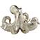 Deep Sea Squiddly 10" Wide Silver Octopus Sculpture
