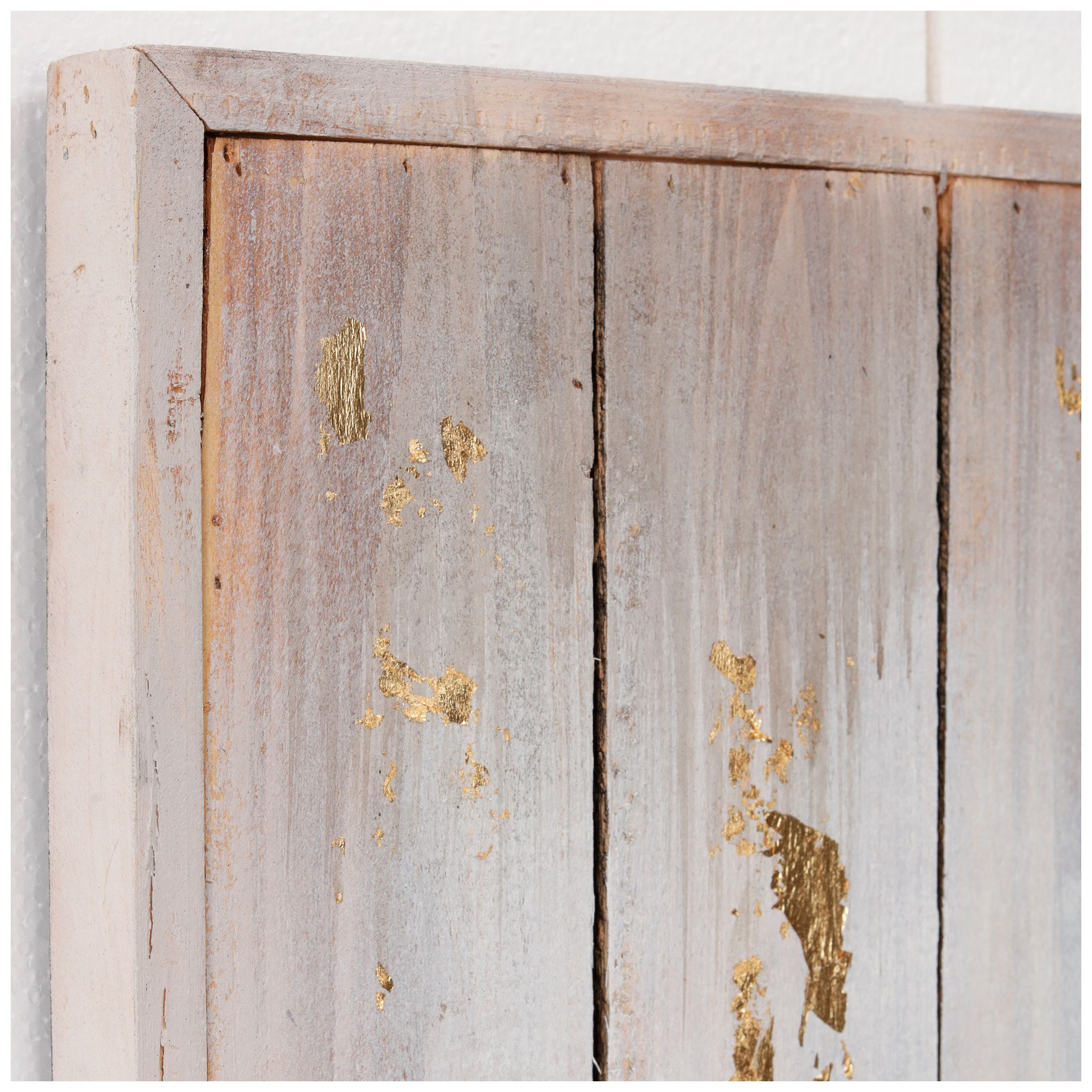 Deer 2 40" High Iron Wall Sculpture on Wooden Wall Art