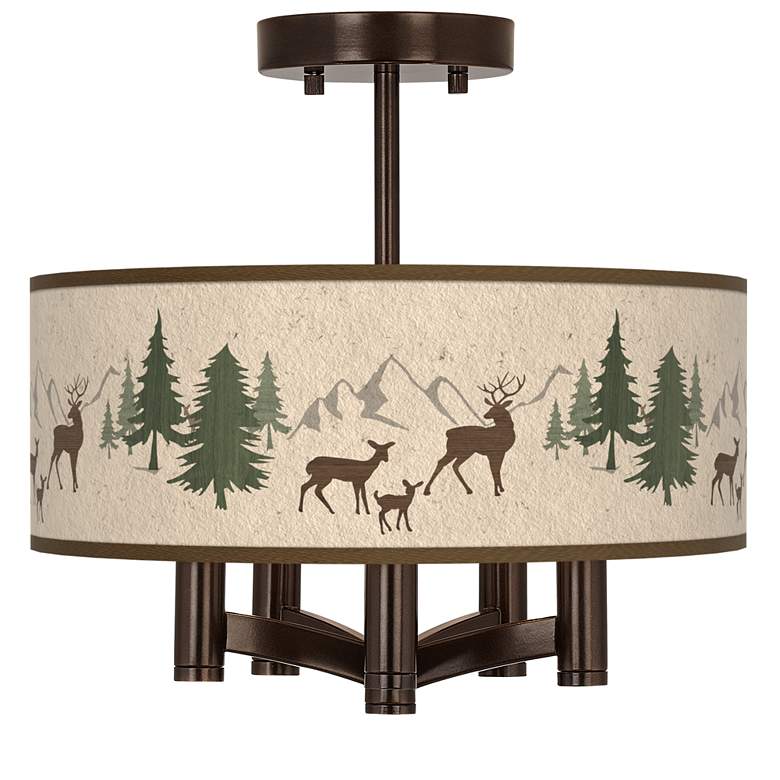 Image 1 Deer Lodge Ava 5-Light Bronze Ceiling Light