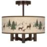 Deer Lodge Ava 5-Light Bronze Ceiling Light