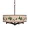 Deer Lodge Ava 6-Light Bronze Pendant Chandelier