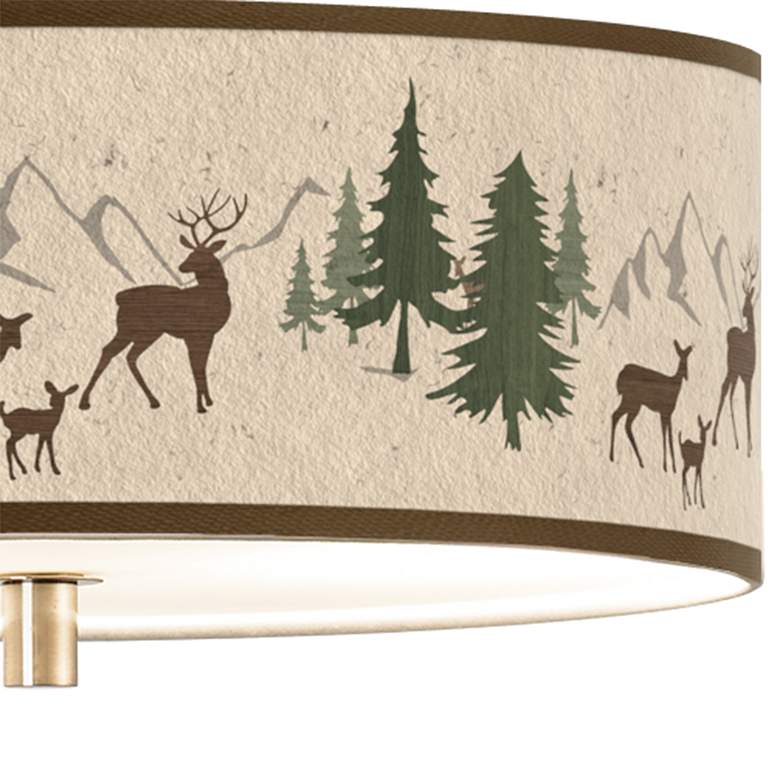 Image 2 Deer Lodge Giclee 14 inch Wide Ceiling Light more views