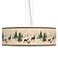 Deer Lodge Giclee 24" Wide 4-Light Pendant Chandelier