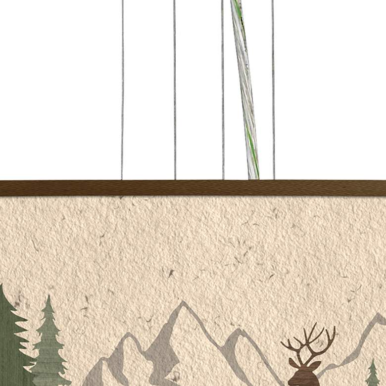 Image 2 Deer Lodge Giclee 24" Wide 4-Light Pendant Chandelier more views