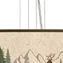2_Deer Lodge Giclee 24" Wide 4-Light Pendant Chandelier more views