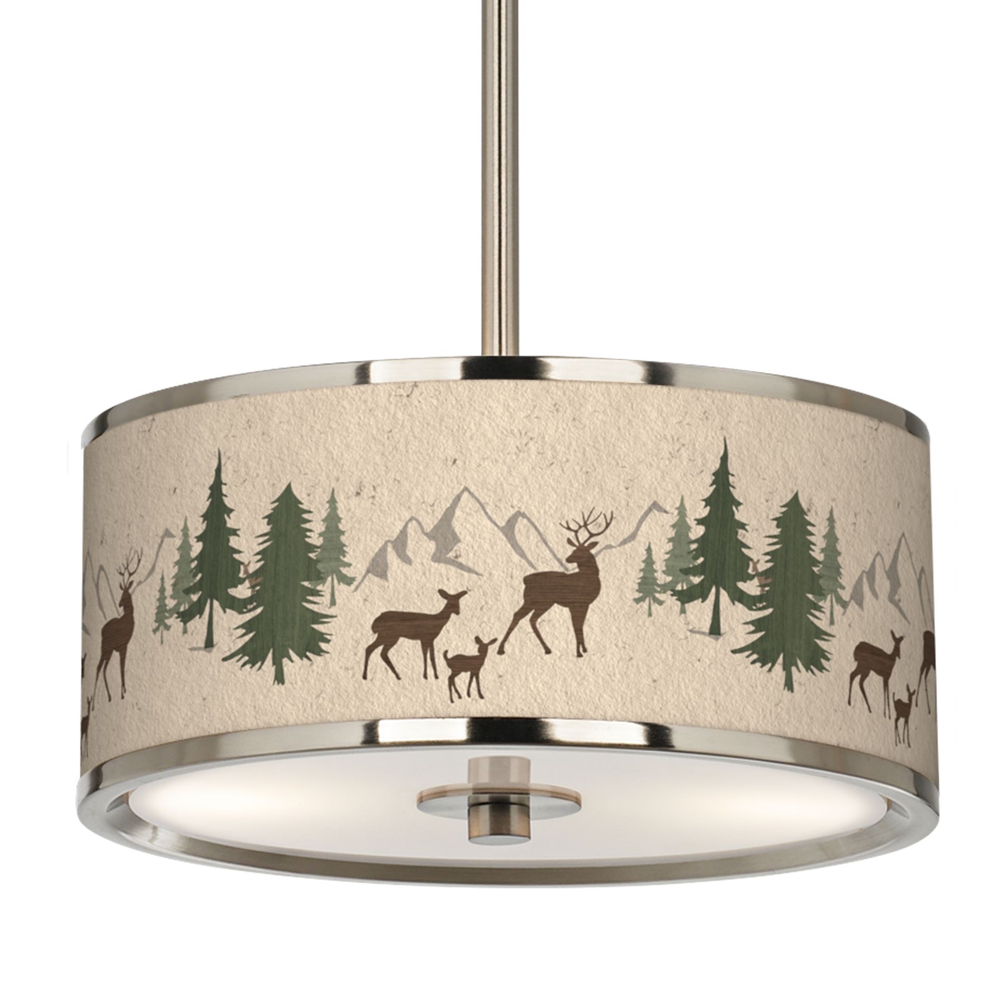Image 3 Deer Lodge Giclee Glow 10 1/4" Wide Pendant Light more views