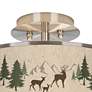 Thumbnail2 of Deer Lodge Giclee Glow 14" Wide Ceiling Light more views