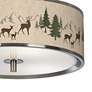 Deer Lodge Giclee Glow 14" Wide Ceiling Light