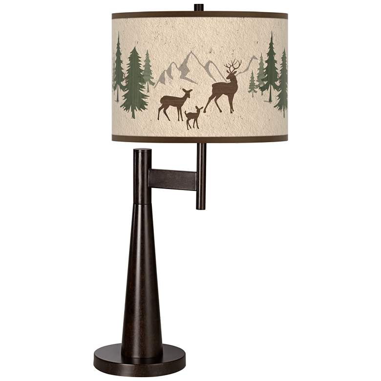 Image 1 Deer Lodge Giclee Novo Table Lamp