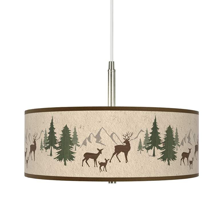 Image 1 Deer Lodge Giclee Pendant Chandelier