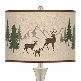 Image2 of Deer Lodge Trish Brushed Nickel Touch Table Lamps Set of 2 more views