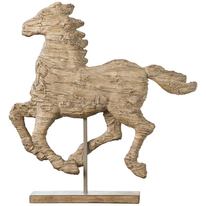 Image 1 Defiance Spirited Horse Natural 14 1/2" High Statue