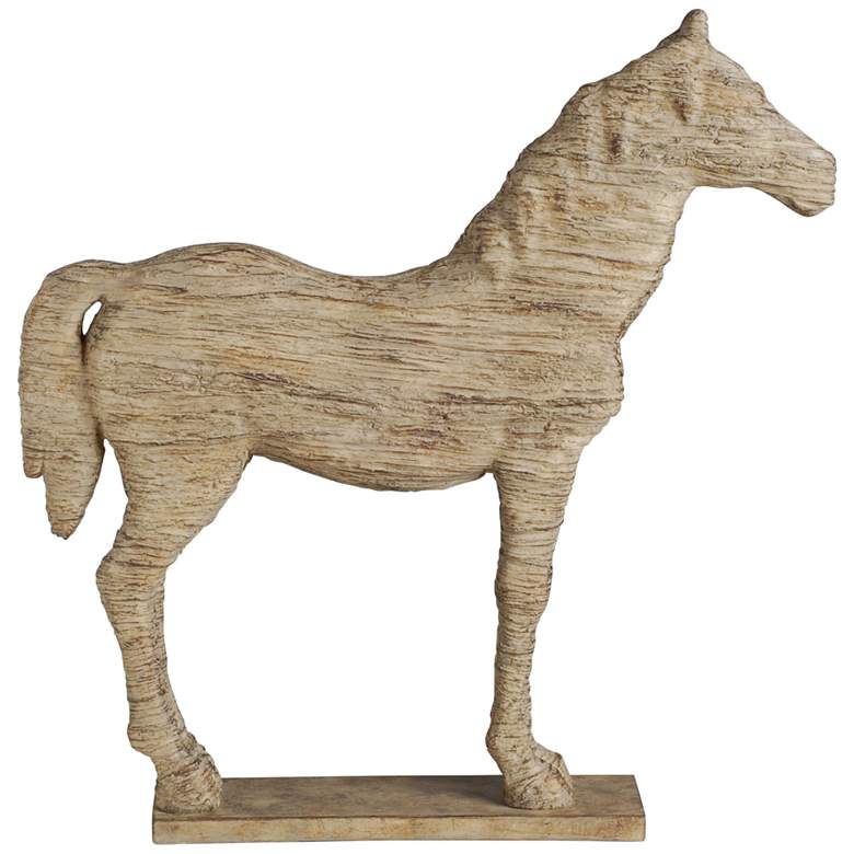 Image 1 Defiance Spirited Horse Natural 19 1/2 inch High Statue