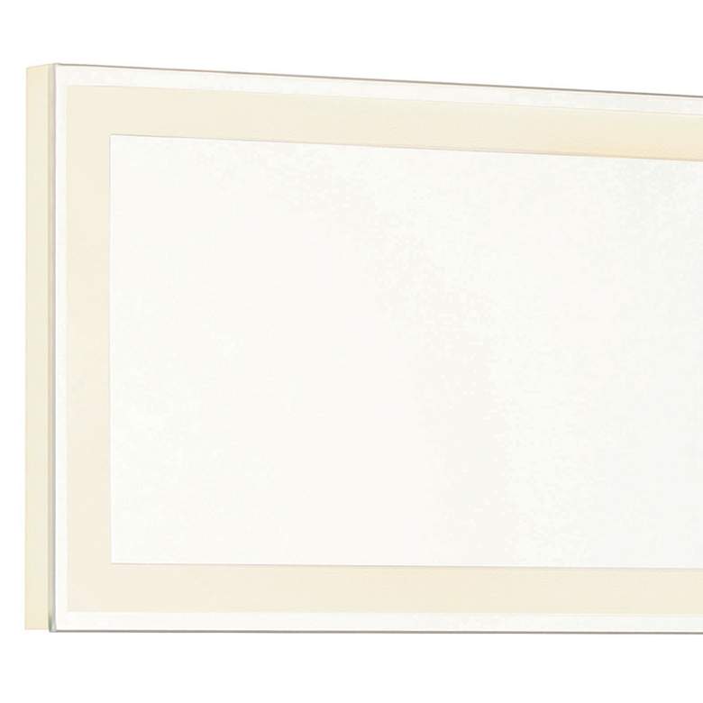 Image 2 Degare White 18" x 6 3/4" LED Backlit Wall Mirror more views