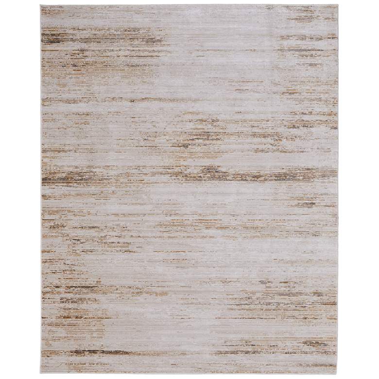 Image 1 Deja Modern Distressed Soft Indoor Ivory Area Rug 39PKF