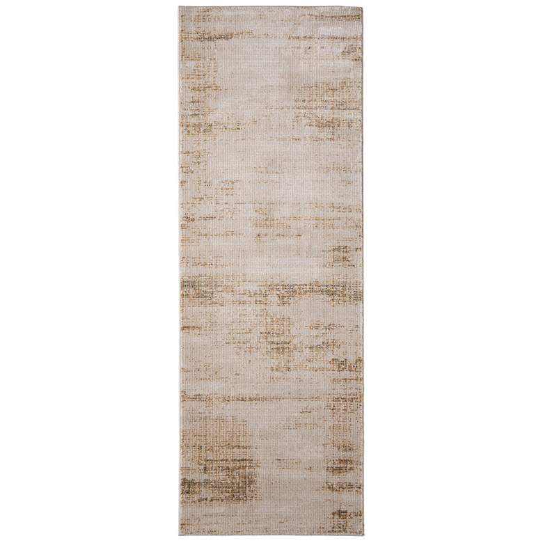 Image 1 Deja Modern Distressed Soft Indoor Ivory Area Rug 39PKF