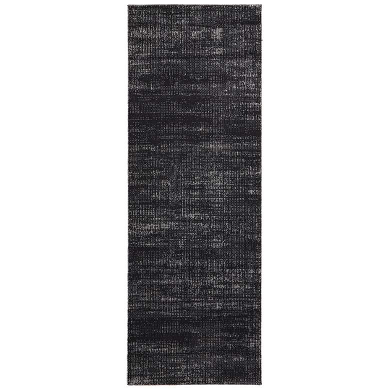 Image 1 Deja Modern Solid Soft Indoor Black Area Rug 39PJF
