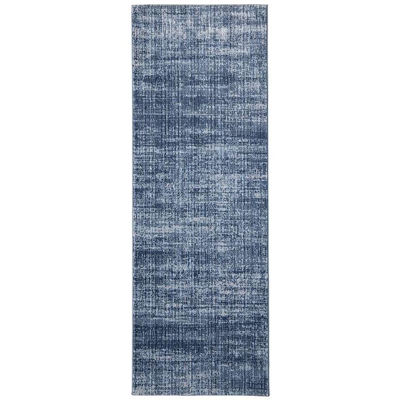 Image 1 Deja Modern Solid Soft Indoor Blue Area Rug 39PJF