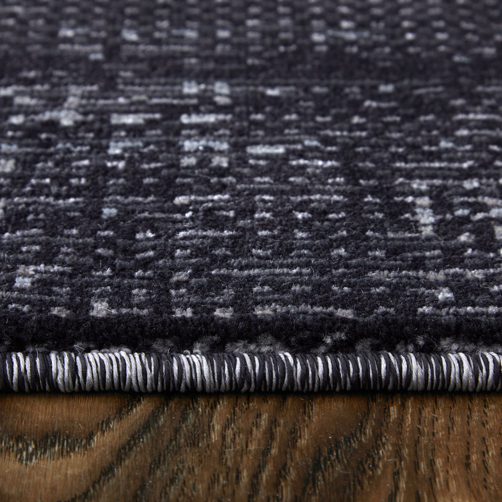 Image 3 Deja Solid Indoor Black Area Rug 39PJF 7'-10" x 10'-3" more views