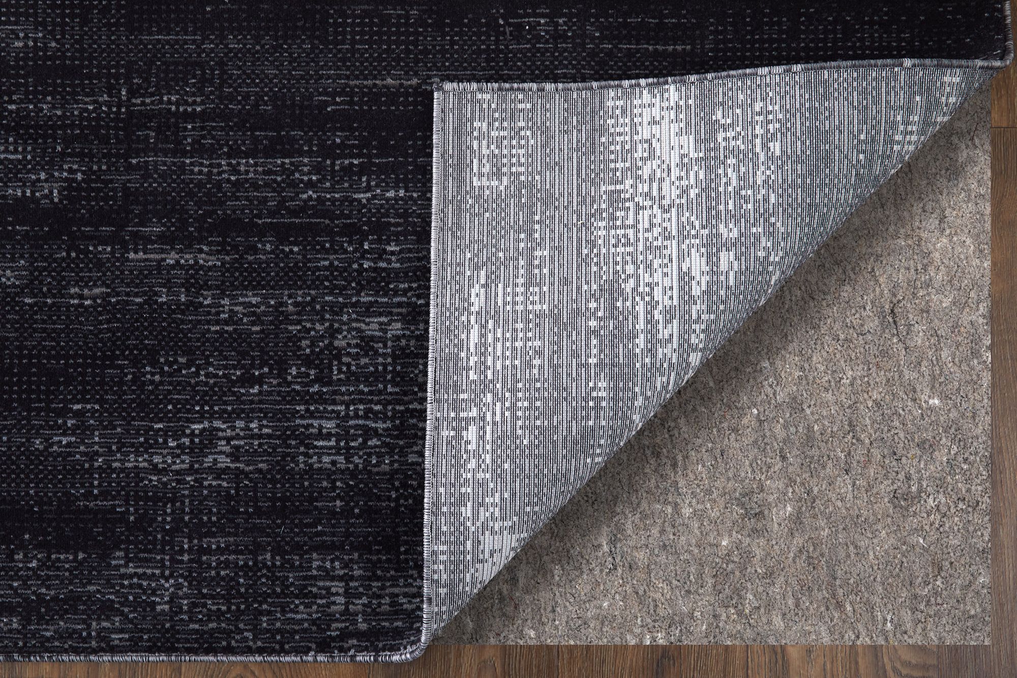 Image 7 Deja Solid Indoor Black Area Rug 39PJF 7'-10" x 10'-3" more views